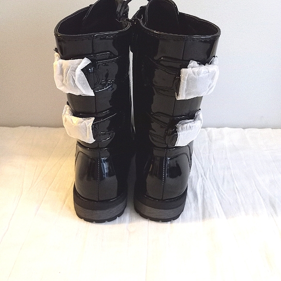 Little Girls Military Style Boots - Picture 7 of 8